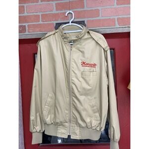 Vintage Monsanto Bomber Jacket 80s satin brown Active‎ Generation XL 1985